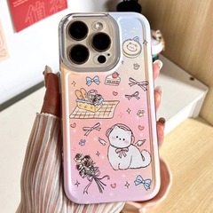 Sweetheart Cat Compatible with Apple iPhone 13 Pro, 14 Pro, 15 Pro Max, Transparent 13, 14, 15 Cute Cartoon