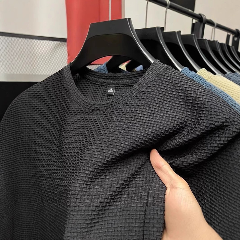Men's Work Clothes, Construction Site Workers' Summer Ice Silk Short-Sleeved T-Shirts, Breathable Loose Sports Undershirts Men's Work Clothes, Construction Site Workers' Summer Ice Silk Short-Sleeved T-Shirts, Breathable Loose Sports Undershirts