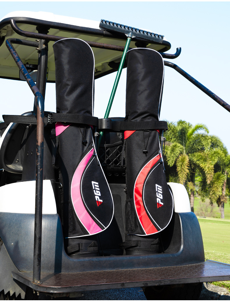 Túi Golf trẻ em cổ điển PGM cỡ lớn — Túi bóng đen đỏ bé trai cỡ lớn 9-12 tuổi, Túi bóng màu hồng đen bé gái cỡ lớn 9-12 tuổi chi tiết 11