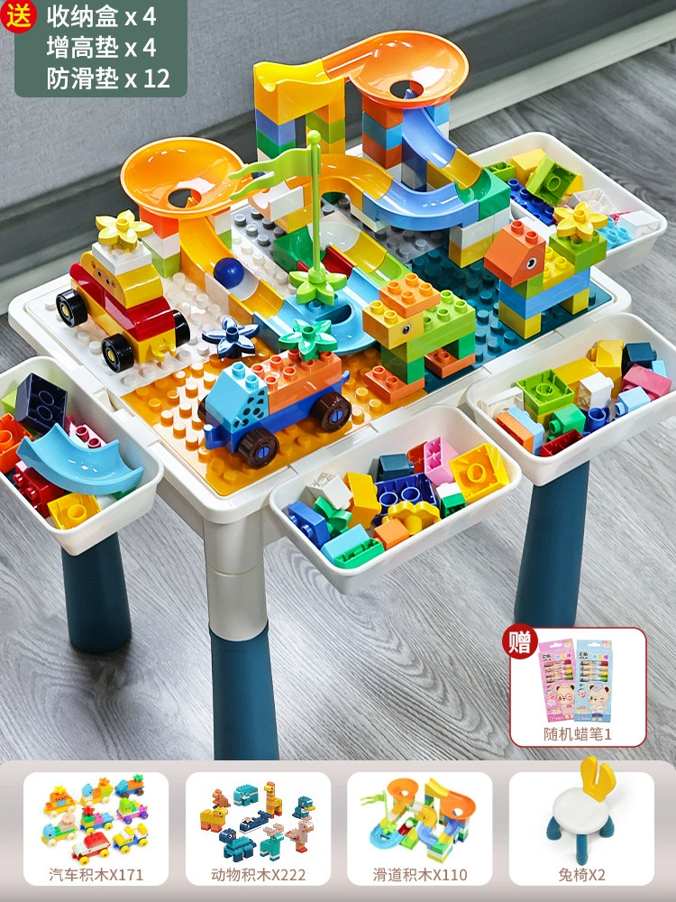 Construction Playset Universal Brainteaser, Building Table for Kids 3–6 yrs — Multi-size Kits (2–104 cm)