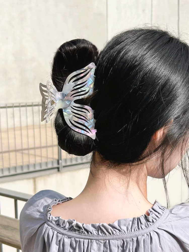 Women's Elegant Butterfly Fish Tail Acetic Acid Sheets Hair Claws display picture 3