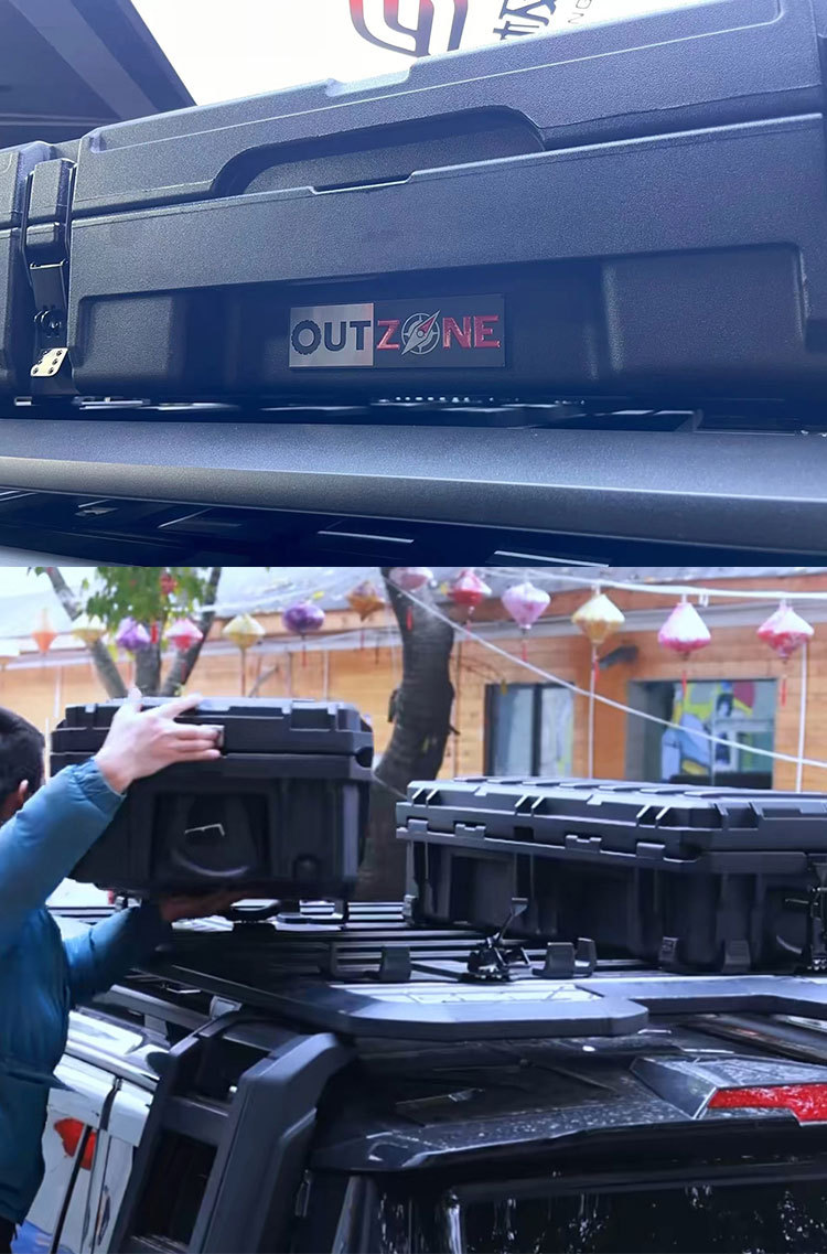 Outzone Roof Equipment Box Explosion-Proof Box 122 Liters Australian-Style Equipment Box Anti-Fall Waterproof Car Storage Box