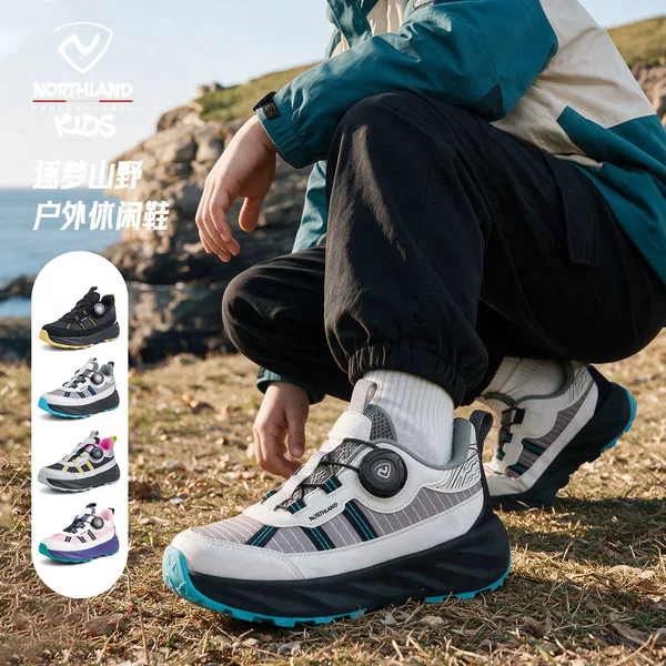 Noshilan children's outdoor sports shoes 2026 spring and autumn new hiking shoes boys' non-slip running and climbing shoes girls'
