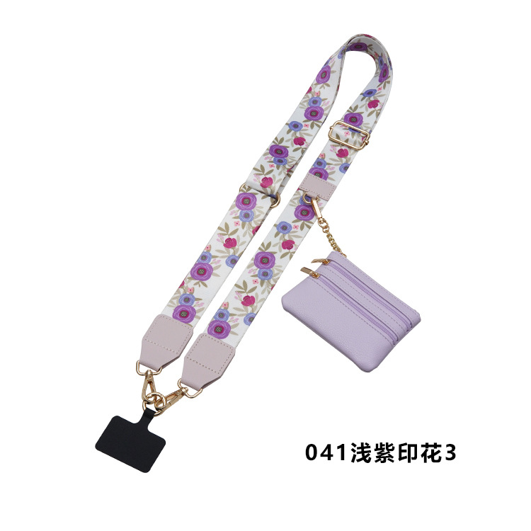 Cartera de cambio impresa púrpura clara-1