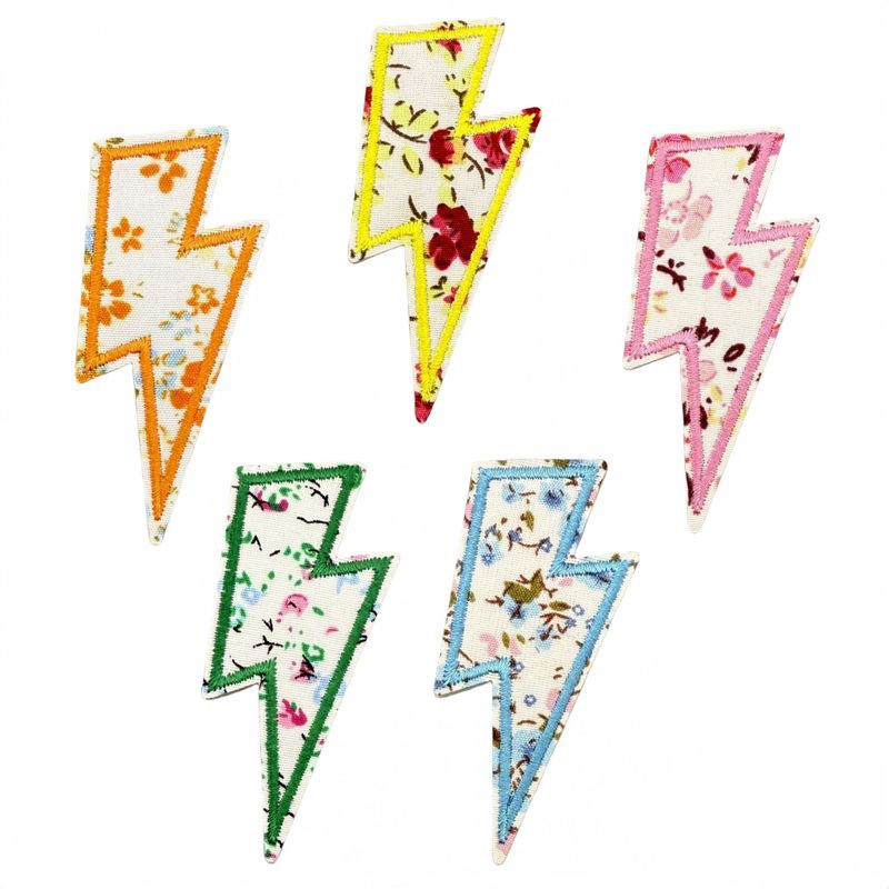 新鮮な文字刺繍布ステッカー花柄バッグアクセサリー刺繍スタンプ自己粘着パッチ新しい在庫|undefined