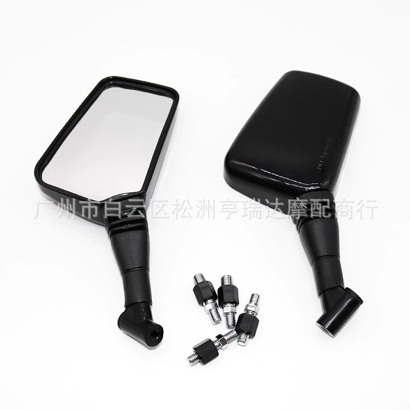 Мотоциклетное универсальное зеркало заднего вида 8 мм, 10 мм выпуклое зеркало отражатель зеркало заднего вида изогнутый стержень Алмазный Леопардовый Рог Алмазный Леопард