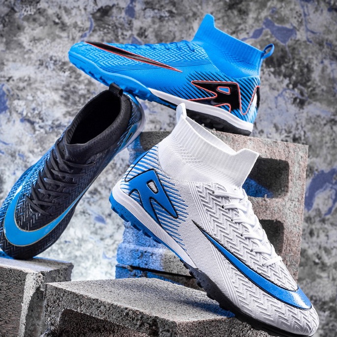 Nuevos zapatos de fútbol de alto nivel, estudiantes juveniles, zapatos de entrenamiento antideslizantes de césped al aire libre, zapatos de fútbol de clavos cortos para hombres y mujeres