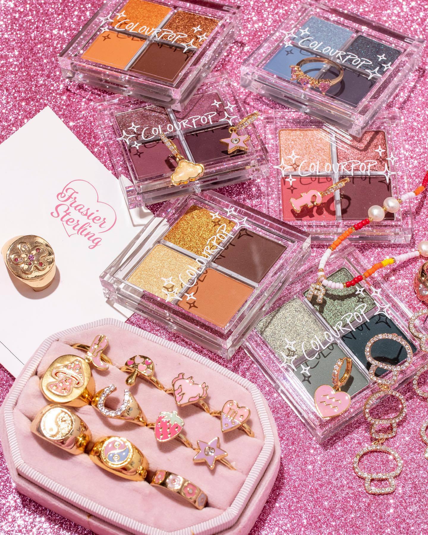 Fashion U Shape Copper Inlay Zircon Rings 1 Piece