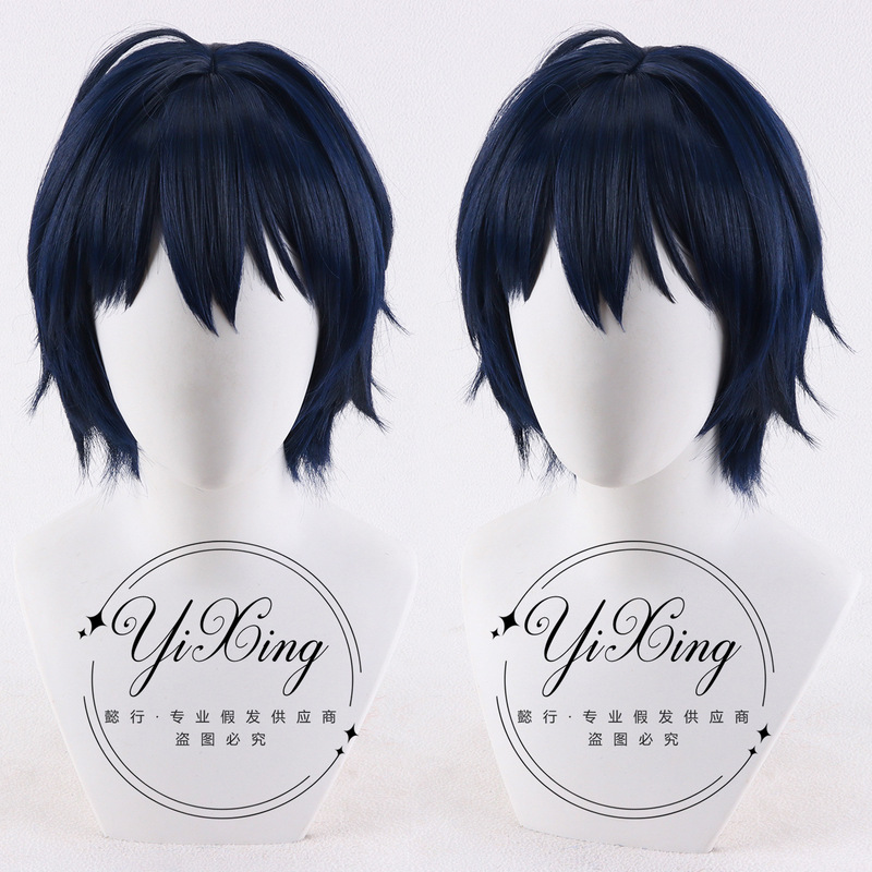 【懿行】Virtual Idol Plave Yejun Cosplay Wig Blue-Black Short Hair with Scalp-Like Top 【懿行】Virtual Idol Plave Yejun Cosplay Wig Blue-Black Short Hair with Scalp-Like Top