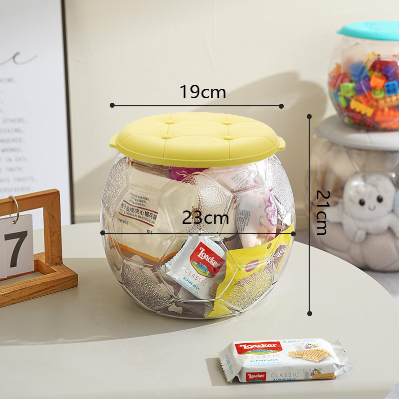 人形創意サッカー透明収納腰掛けぬいぐるみぬいぐるみ収納収納ボックス子供玩具収納神器|undefined