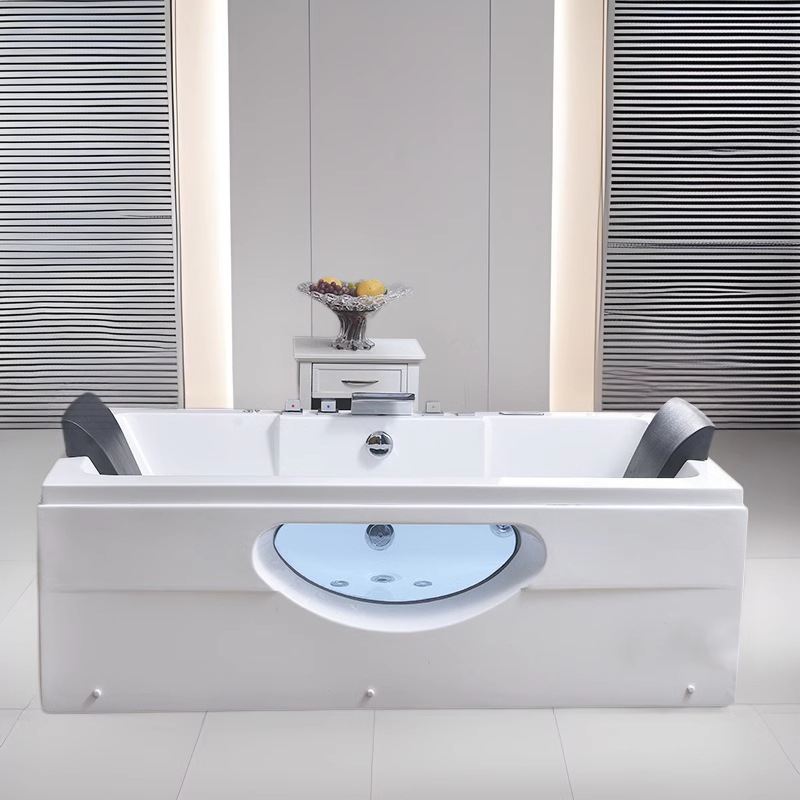 Bañera de hidromasaje individual de acrílico, bañera de acrílico tipo jacuzzi