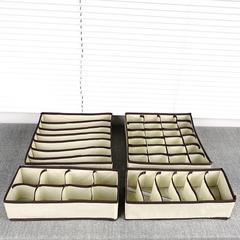 Multifunctional Non-woven Fabric Storage Box Underwear and Pajama Divided Foldable Storage Gadget Socks and Shoes Organization Set