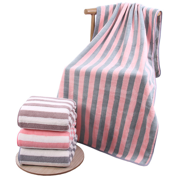 Coral beach quick dry bath towel for home use
