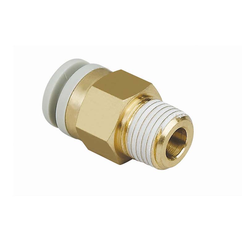 smc型KB2H直通外牙接头螺纹涂胶外螺纹直通接头塑料黄铜接头