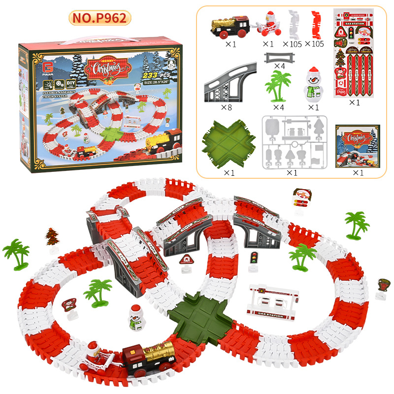 P962 크리스마스 철도 차량 233PCS