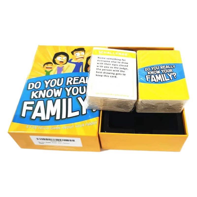 Вся английская версия Действительно ли вы знаете свою семейную вечеринку Повседневная карточная игра-головоломка