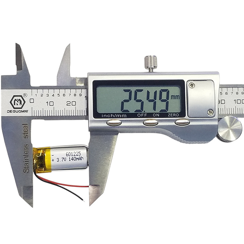 601225 3.7V 140mAh 可充电聚合物锂电池 302030 501225 701225