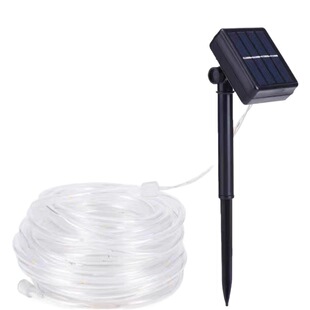 led solar tube light string LED copper wire light tube light PVC rainbow tube Christmas holiday decorative light Wholesale