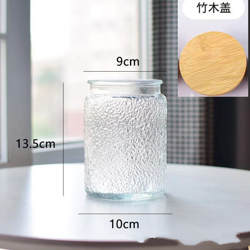雕花海棠玻璃密封储物罐厨房家用干果零食大容量收纳喜糖罐食品级|undefined