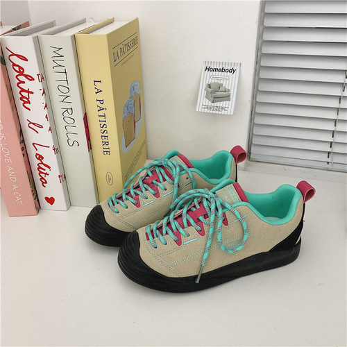 2024 Spring New Student Canvas Shoes for Women Street Style Influencer Live Streaming Clown Shoes Low Top Breathable Canvas Shoes Dropshipping