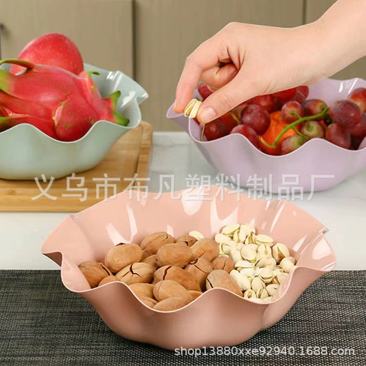 Lotus leaf fruit plate Creative European -style home fruit plate dry fruit plate office fruit plate snacks strong nut plate