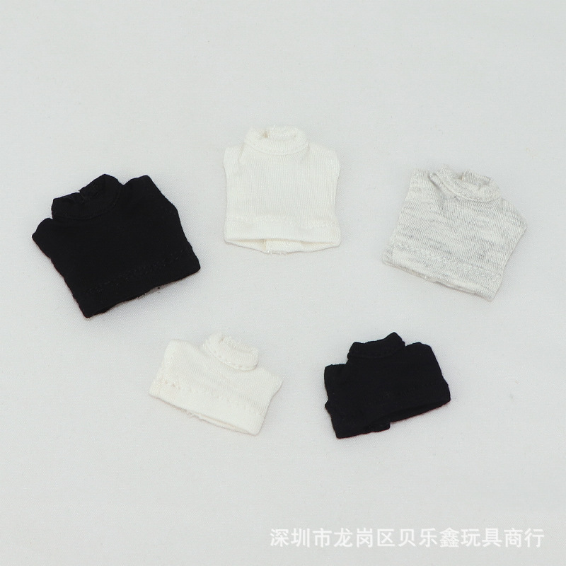 Ob11 doll round is mollyobitsu11 doll GSC body high collar no sleeve long and short vest T-shirt batch