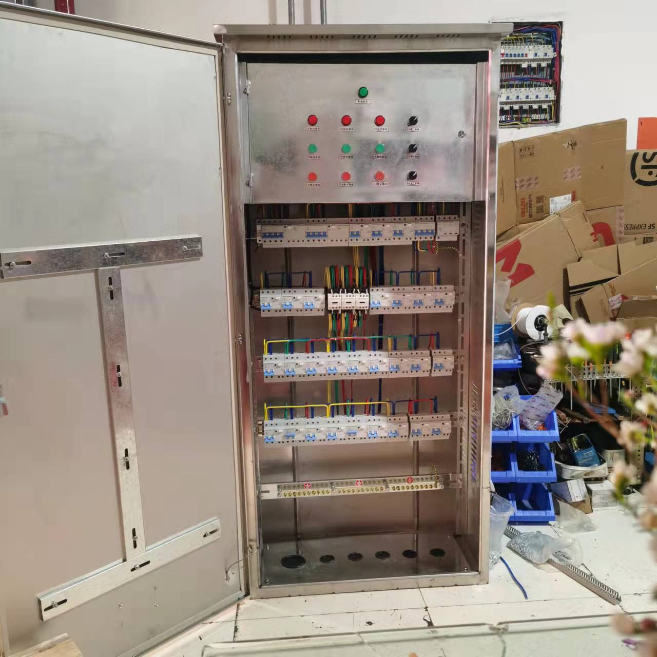 户外防雨型不锈钢景观照明配电柜 经纬度时控照明控制柜304不锈钢