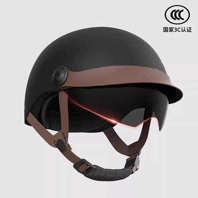 Motosiklet kaskı (dəbilqə), Suitable for 3C certified - matte-blackhat-brim-stylesun-protection-the-mirror-can-be-hidden