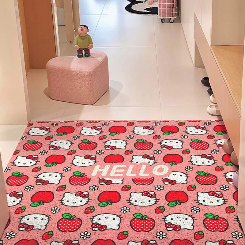 Hello Kitty, милый нескользящий коврик для дома, пушистый ковер