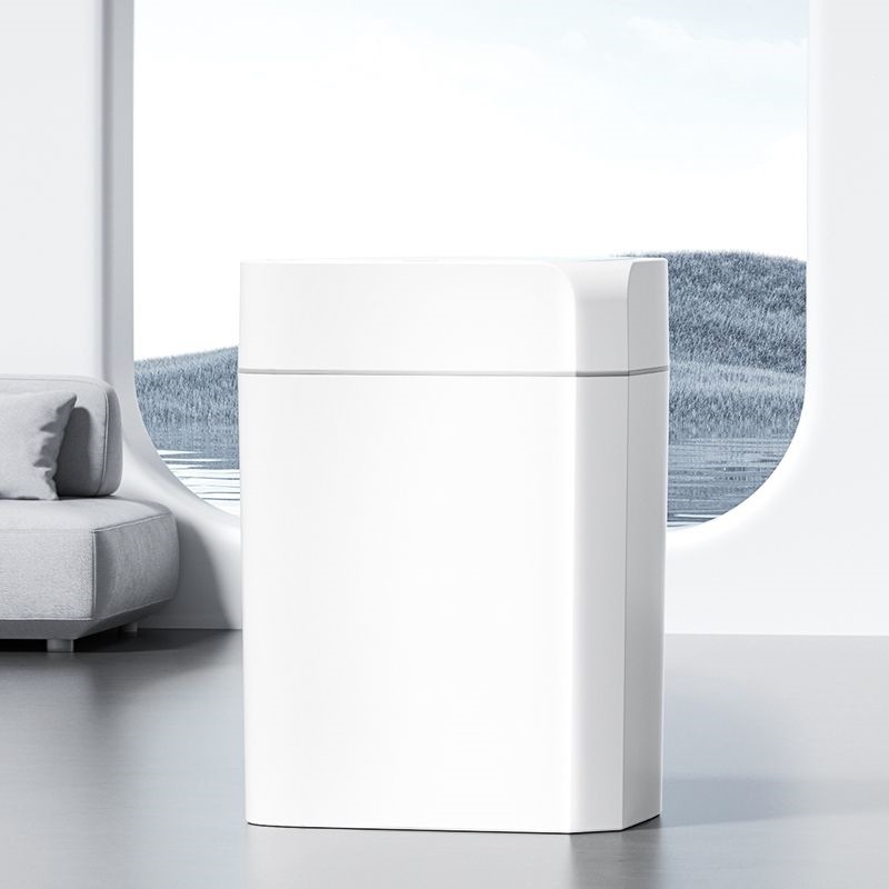 Smart charging sensor trash can, new model, large capacity, stylish design, suitable for bedrooms, kitchens, bathrooms, and living rooms; electric
