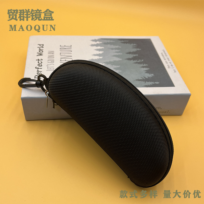 黒いファスナーのメガネケースEVAファスナーのサングラスの包装は軽くて携帯できます。