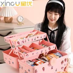 Children's hair accessories storage box girls hairpins rubber band headwear headband little girl hairpins baby accessories jewelry box