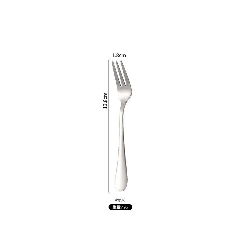 304ステンレスナイフフォークスプーン洋食ステーキ食器セット家庭用クリエイティブデザート長柄スプーンクロスボーダー卸売り|undefined
