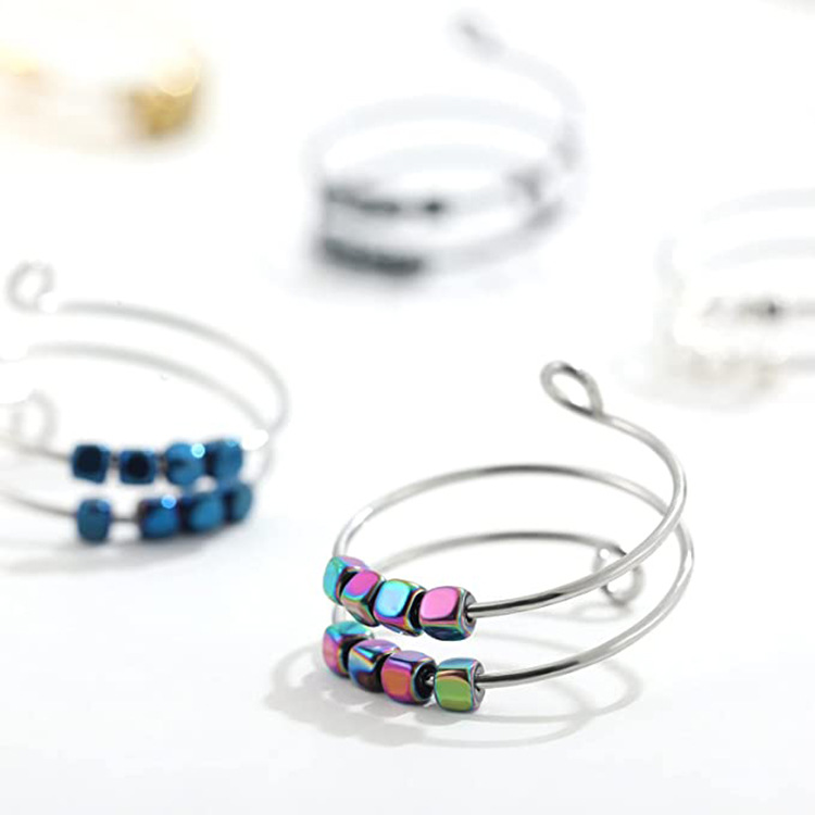 Fashion Geometric Titanium Steel Handmade Open Ring 1 Piece