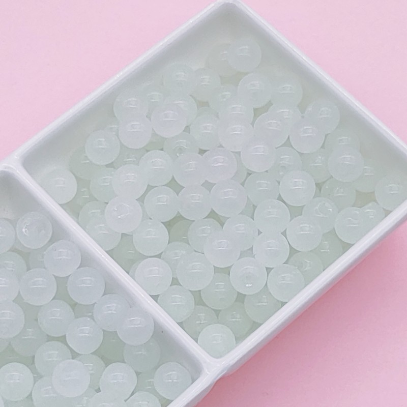 10mm cuentas de Navidad Esmalte de colores cuentas de palomitas de maíz cuentas de Calcedonia cuentas hechas a mano DIY pulsera collar de vidrio perlas sueltas