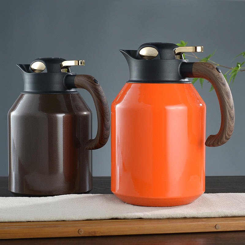 316不锈钢茶壶焖壶高真空温显高档保温壶家用茶水分离水壶保冷壶|ms