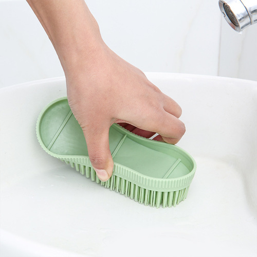 Factory direct sales plastic 8-character laundry brush jeans brush household hard-bristled board brush kitchen cleaning brush source goods