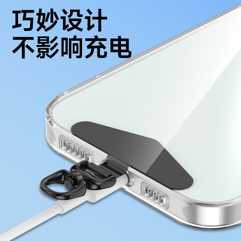 超薄型 360 度回転携帯電話ケースガスケットステンレス鋼携帯電話クリップ取り外し可能なユニバーサル三角形ガスケット|undefined