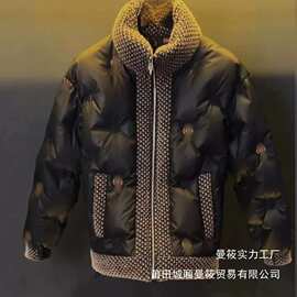 预售【原版高品质】男士保暖棉服新款潮流厚款立领轻奢棉衣外批发