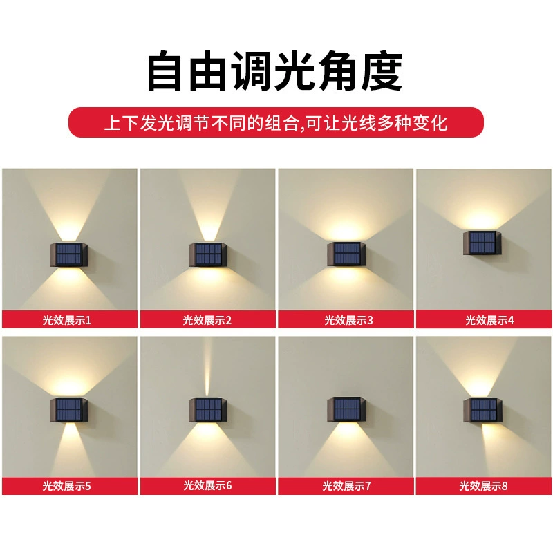 (Cross-border trading), LED travel sconce solar-powered for gazebo, lights for fencing
