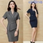 客服气质职业长袖连衣裙