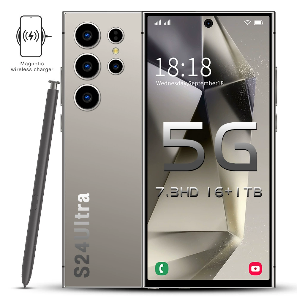 Smartphone S24 Ultra with Built-in Pen, 16+1T Storage, Large Screen Display
