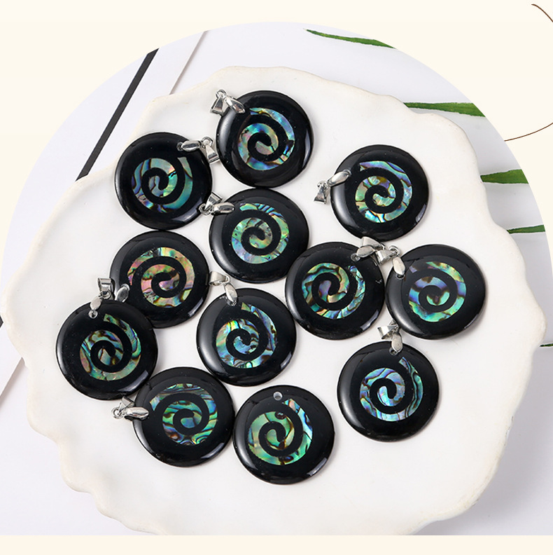 Jewelry Accessories Classification 1 Piece Quantity 1 Piece Diameter 30mm Shell Geometric Pendant Jewelry Accessories