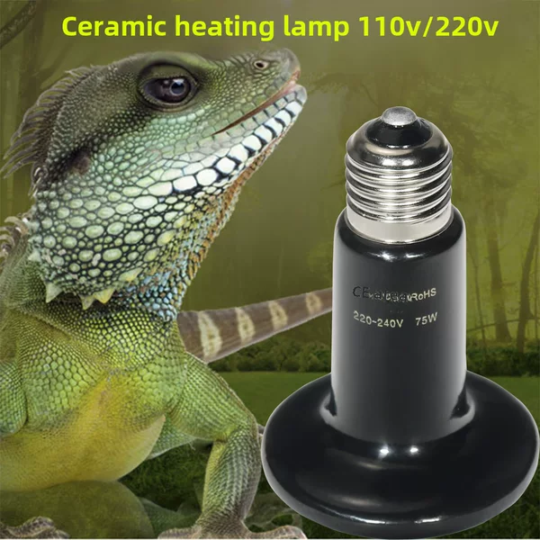 Far infrared climbing pet infrared ceramic heating lamp 110v reptile heating lamp ceramic lamp reptile lamp heat preservation lamp