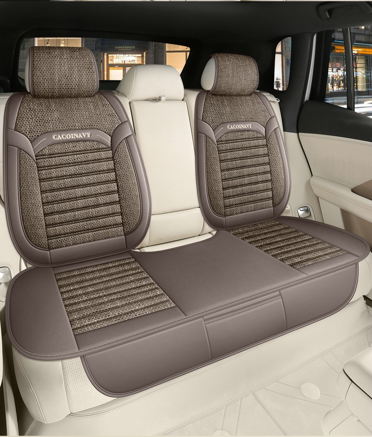 26-Year-Old Brand New Health-Preserving Buckwheat Lavender-Filled Linen Universal Car Seat Cushion Cover for All Seasons International Platform