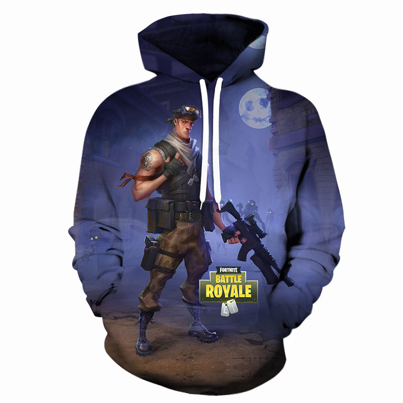 Foreign trade new animation sweater 3D digital printing men's and women's sports loose hoodie pullover baseball suit