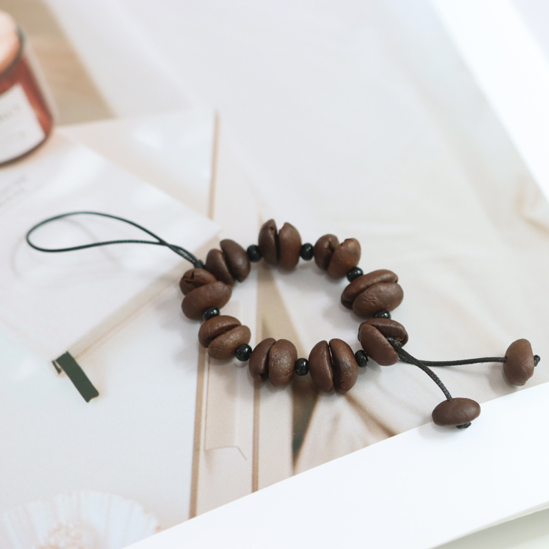 真咖啡豆提神醒脑小挂件情侣闺蜜文艺学生包挂宿舍钥匙挂件坠69