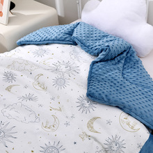 高档儿童豆豆被加厚婴儿安抚盖毯可机洗幼儿园宝宝秋冬被卡通毯子