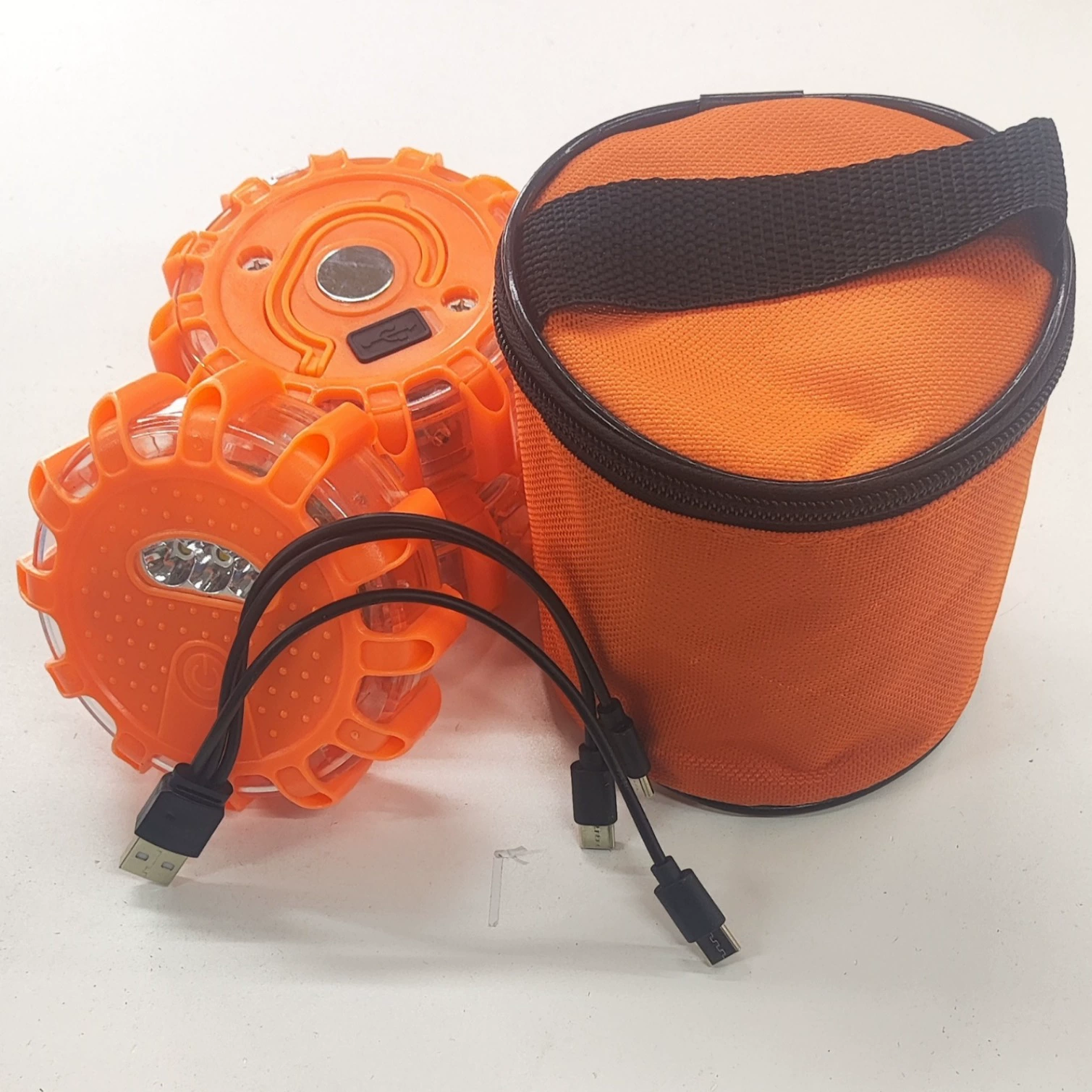 Светодиодный дорожный мигающий свет, трансграничная Прямая поставка с завода, зарядка через USB, многофункциональная сильная Магнитная сигнальная лампа для дорожного движения