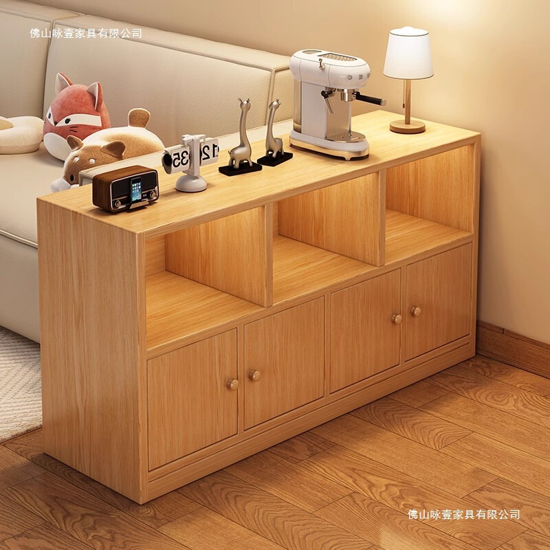 本棚収納キャビネット一体型壁面収納キャビネットリビングルームの壁の小さな狭いキャビネット寝室のベッドサイドの低いキャビネット出窓本棚|undefined